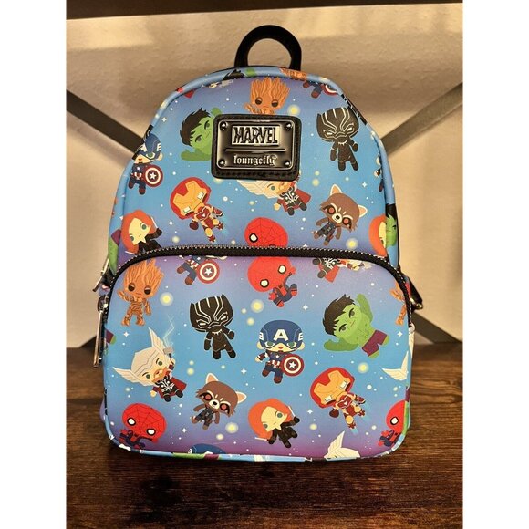 Disney Parks Marvel Avengers Loungefly Backpack Captain America Thor Iron Man main image 5